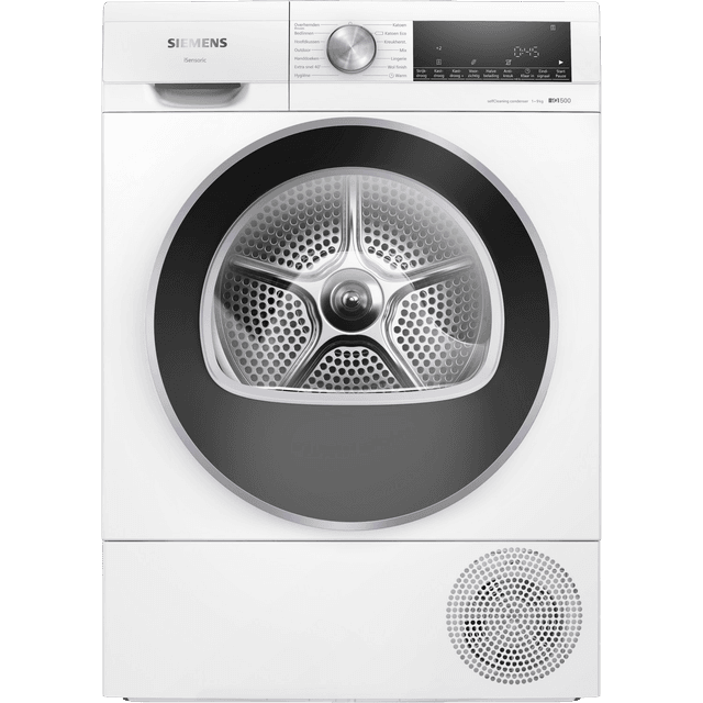 SIEMENS WQ45G2D5NL Self Cleaning Condenser -  Warmtepompdroger - 9 kg - 61 dB - Energielabel C