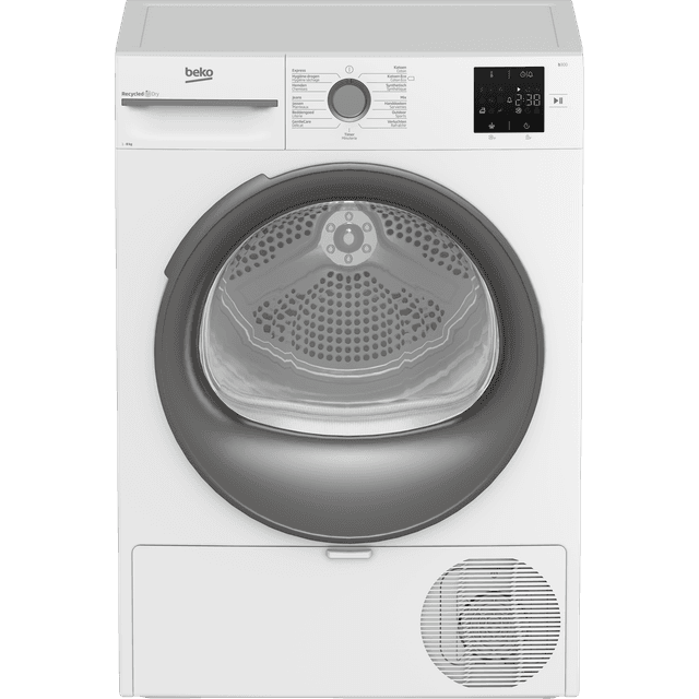 BEKO BM3T3823WMM RecycledDry - Warmtepompdroger - 8 kg - 64 dB - Energielabel D