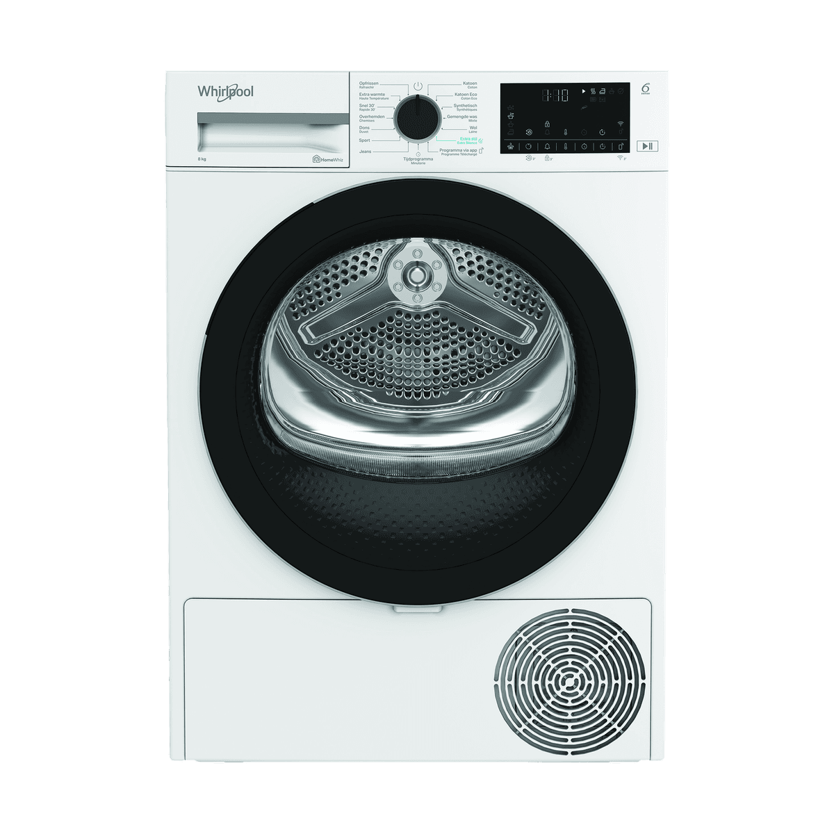 WHIRLPOOL C WD 84M WBS BE - Warmtepompdroger - 8 kg - 63 dB - Energielabel C — afbeelding 1