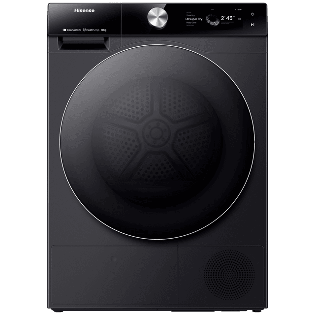 HISENSE DH7S107BB - Warmtepompdroger - 10 kg - 62 dB - Energielabel C