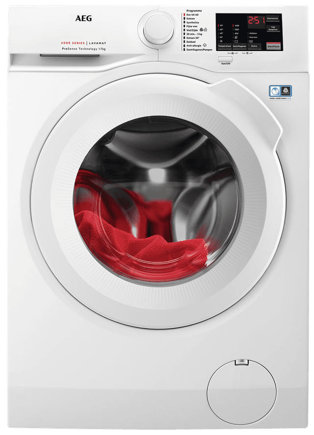 AEG LF627400 ProSense - Wasmachine Voorlader - 7 kg - 1400 rpm - 74 dB