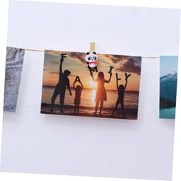 Houten Wasknijpers - Decoratieve Clips - Foto's Ophangen - Natuurlijk Hout - 8 Stuks - Niet Gespecificeerd — thumbnail 5