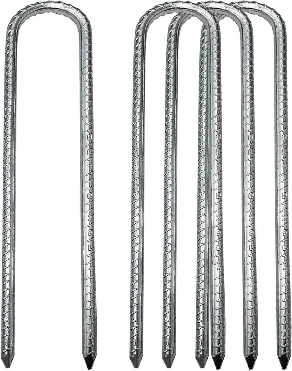 Stevige Grondankers voor Tent, Trampoline en Tuin, Galvaniseerd, 30 cm, Set van 4 Stuks — afbeelding 1