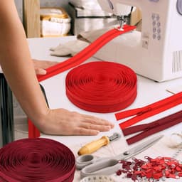 MicButty The Yards Bulk rits van 9,1 m - (#5) ritsen, nylon spoel met 20 stuks schuivers voor doe-het-zelf naaitassen — thumbnail 3