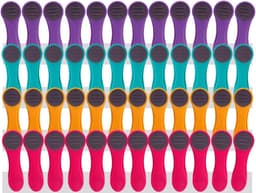 Wasknijpers set - Kledingknijpers - Kleding drogen - Softgrip design - 96 stuks - Gekleurd — thumbnail 4