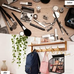 Ophangbare Klemmen Zak - Grote Capaciteit Opbergtas voor Wasgoed, Make-up & Reisaccessoires — thumbnail 5