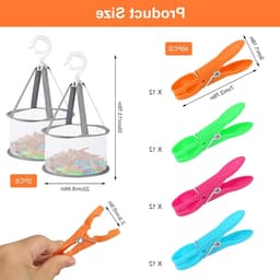 48-delige wasknijpers set met mand voor het ophangen van kleding, sokken en meer — thumbnail 5