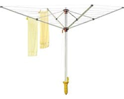 Droogmolen met Voet voor Camping & Thuis - Wasrek Staand - Droogrek Inklapbaar - wassysteem — afbeelding 1