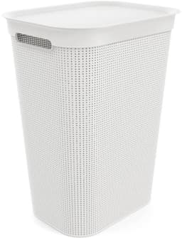 Rotho Wasmand - 50 liter - met afneembaar klapdeksel - wit — thumbnail 2