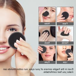 Herbruikbare Make-up Verwijder Pads, 24 Stuks Eco-vriendelijk Wasbare Bamboe Microfiber, Geleverd met Waszak, Gezichtsreinigingspuff voor Alle Huidtypes, Perfect Cadeau voor Vrouwen — thumbnail 5