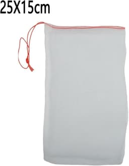 Fruit Bescherm Zakken - Kweekzakken Nylon - Tuin Bescherming - Met Trekkoord - 25x15cm 50 Stuks - Groen — thumbnail 5