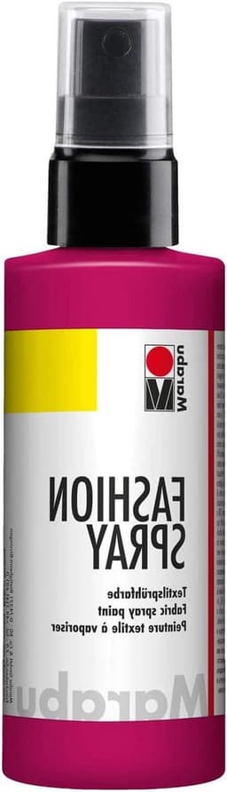 Marabu 17190050005 - Fashion Spray Raspberry 100 ml, Textile Spray Paint, with Pump Spray for Light Textiles, Soft Grip, Easy Attachment, Washable up to 40 °C, Great Effects on Fabric — thumbnail 1