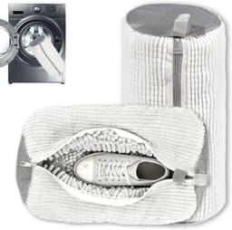 2 stuks schoenwaszakken voor sneakers, anti-vervorming, perfect voor bescherming van schoenen (wit) — thumbnail 1