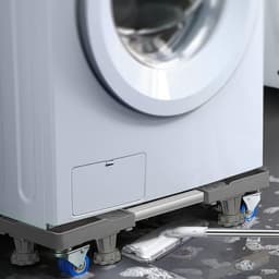 Wasmachine Verhoger op Wielen – Verstelbaar 53-68 cm – Anti-Trilling – 400 kg Draagkracht — thumbnail 5