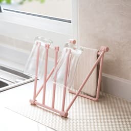 Dailygoods- Vaatdoekhouder Opvouwbaar - Vaatdoek Droogrek - 4 Armen - Multifunctioneel - Kunststof - Ruimtebesparend - Keukenrek — thumbnail 5