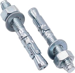 Wigankers M8 - Metalen pluggen - Beton bevestigen - Verzinkte stalen constructie - 60 mm - Zilverkleurig — thumbnail 1