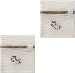 Set van 2 Waszakken voor Gevoelige Kleding, Ondergoed en Sokken - 18 x 20 cm, Ideaal voor Wasmachine en Bedlinnen — thumbnail 1