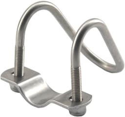 Dailygoods- Pijpclip U-vormig - Roestvrij Staal - 2 Stuks - Eenvoudig te Installeren - Geschikt voor Binnen/Buiten - Corrosiewerend - Pijpbeugel — thumbnail 3