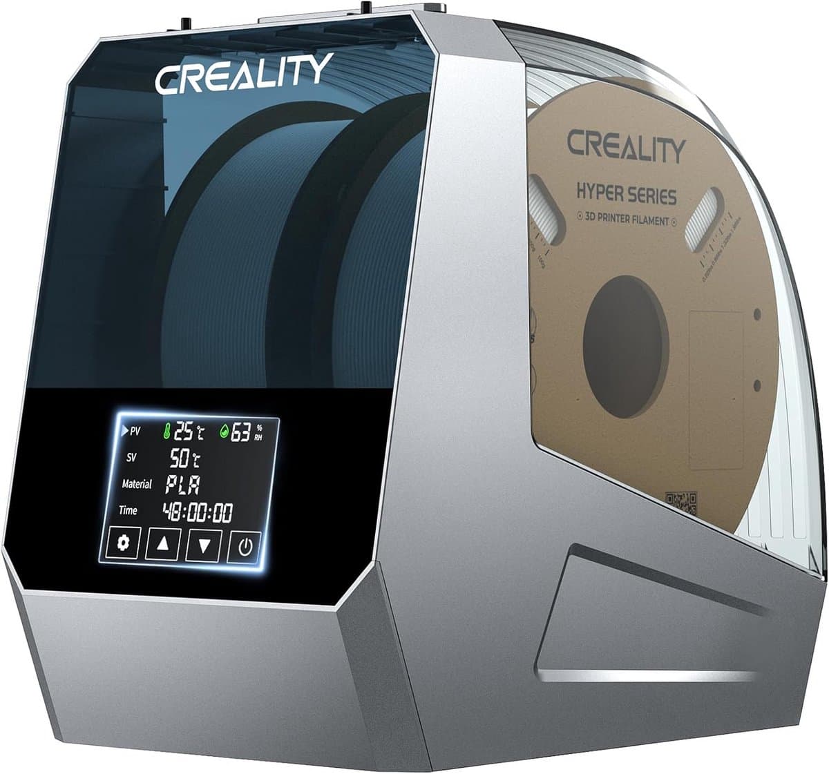 Filament Droger - Droogkast - 3D Printen Verbeteren - Dubbele Rol Capaciteit - 2kg - Zwart — afbeelding 1