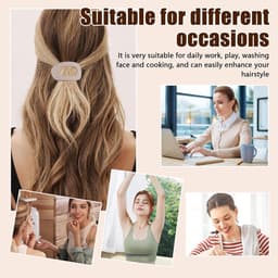 6 stuks platte haarclips voor dames, eendensnavel, haarspeld, dun haar, antislip haarklemmen, mat grote haarclip, sterke grip, vrouwenhaarspelden, voor dagelijks gebruik, sport — thumbnail 2