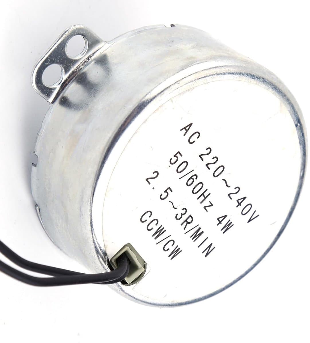 Motor, 50/60 Hz Frequentie 220-240 V AC Synchrone Motor Reductiemotor 4 W Reductiemotor CW/CCW, Piramidemotor Stil voor Magnetron Draaitafel (2,5-3 tpm) — afbeelding 1