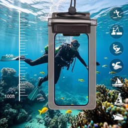 Tas, 4 stuks, waterdichte telefoonhoes, waterdicht, onderwater, waterbestendige heuptas, Hawaïaans patroon, mobiele telefoon, waterdichte tas, beschermhoes voor watersport, zwemmen, raften — thumbnail 2
