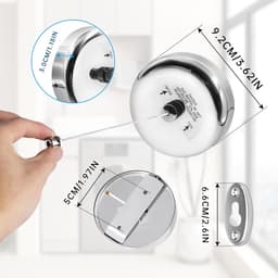 2PACK Retractable Clothesline SUS304 Clothesline Tumble Dryer with Adjustable Rope String Hotel Style Wall Mounted - ShopVlot — thumbnail 3