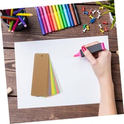 1set Handgemaakte Lege Boekenleggers Met Trosjes Graffiti Pagina Markers Voor Creatieve Kaarten Decoraties Gemengde Kleuren — thumbnail 2