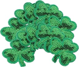 1set Shamrock Kleding Patches Geborduurde Decoratieve Stickers Voor St Patrick's Day Duurzaam Sterk Hechting Voor Kledingaccessoires Groen — thumbnail 1