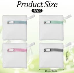 4 Stuks Kleine Mesh Waskuizen voor Kleding Organisatie — thumbnail 5