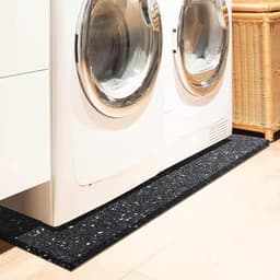 Anti-vibratie mat 60 x 60 cm - 2 cm dik - Geluidsisolatie - Rubber pad voor wasmachine, droger en fitnessapparatuur — thumbnail 5