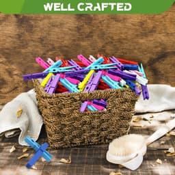 100 Gekleurde Houten Waspegs | Mini Knijpers voor Foto's en Knutselprojecten — thumbnail 5