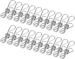 Roestvrijstalen Wasknijpers Set van 100 - 4.5 cm Clip Pins voor Kleding, Sok, Handdoek en Multifunctioneel Gebruik — thumbnail 1
