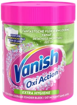 7 x Vanish Oxi Action - Extra Hygiene - Vlekkenverwijderaar Poeder - Zonder Bleek - Gekleurde Was - 470 Gram - Wasmiddel - Vlekverwijderaar - Hygiëne - Gekleurde Was - Wasbeurt — thumbnail 2