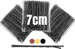 150x Zwarte Bobby Pins Lang (7 cm) Haarspelden voor Dames en Meiden Haarstyling — thumbnail 1