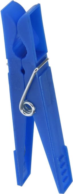 Plasticforte Wasknijpers ophang mandje/bakje - zilver - met 72x plastic knijpers — thumbnail 2