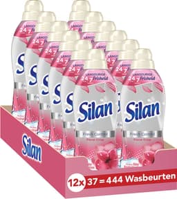 Silan Floral Crisp - Wasverzachter - Zijdezachte Was - Langer Stralende Kleding - Langdurige Frisheid - Voordeelverpakking - 12 x 37 wasbeurten — thumbnail 1