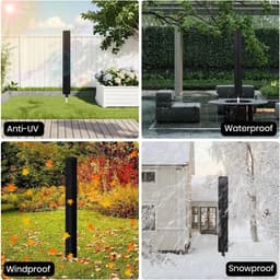 Beschermhoes voor Droogmolen - Waterdichte en UV-bestendige 210D Oxford Hoes met Rits voor Optimale Bescherming en Weerbestendigheid — thumbnail 3
