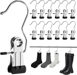 Knijphangers - Roestvrij Staal - 11 cm - Antislip en Ruimtebesparend - Voor Kleding en Schoenen — thumbnail 1