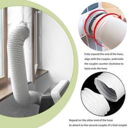 Dailygoods- Afvoerslang 150 mm Flexibel - Ventilatieslang - Verlengslang - Afvoerslang Droger - Afvoerslang Airco - Hoogwaardig PP Materiaal — thumbnail 2