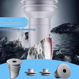 longziming -Afvoerafdichting voor Wasmachine - Siliconen Afvoer Stopper tegen Geur - Afvoerbuis Afdichtdop - Herbruikbare Geurstopper voor Keuken en Badkamer - Grijs - 2 Stuks — thumbnail 3