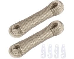 Waslijn Dailygoods 50 m stalen kern 3 mm