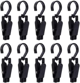Wasknijpers 10 Stuks - Multifunctioneel Ontwerp - Draaibaar - Antislip - Klemkracht - Voor Kleding en Hoeden - Ophangclips — thumbnail 2