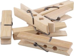 Houten Wasknijpers Set van 400 Stuks, 6x1cm Kledingclips voor Kleding, Sokken, Foto's en Knutselen — thumbnail 3