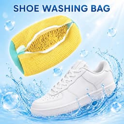 Thijox - 360° Waszak voor Sneakers en Sportschoenen met Verborgen Rits, Duurzaam Polyester, Geel, Set van 2 - Schoenen Waszak voor de Wasmachine — thumbnail 3