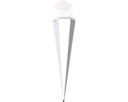 Knutsel snoepzak - Schoolpuntzak Geschenkzak - Creatief versieren - Extra stabiele puntbescherming - 85 cm - Wit