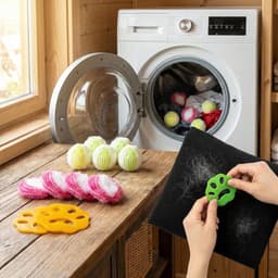 Huisdierhaarverwijderaar wasbal 16 stuks - pluizenbollen voor wasmachine - effectief kattenhaar verwijderen - ShopVlot — thumbnail 3