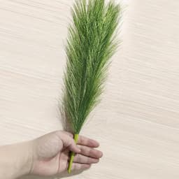 3 Stk Pampas Kunstgras Klein 45 cm / 17,7" Kunstmatig Fluffy Pampas-Kunstgras 7 Takken Kunstmatig Vaasvulling voor Huis, Kantoor, Vaas, Huwelijksdecoratie Rood — thumbnail 4