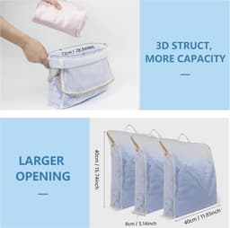 Waszakken voor delicate stoffen, sokken, ondergoed, T-shirts, badpak, babykleding, lingerie (30 x 40 x 8 cm) — thumbnail 5