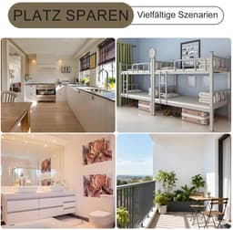 Wasknijperzak, wasknijperzak om op te hangen, clipzak, herbruikbare knijperzakken, wasknijpers, met een S-haak, voor huis en tuin, wit — thumbnail 4